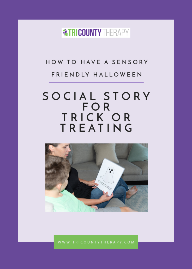 How To Have A Sensory-Friendly Halloween: Social Story For Trick-or-Treating