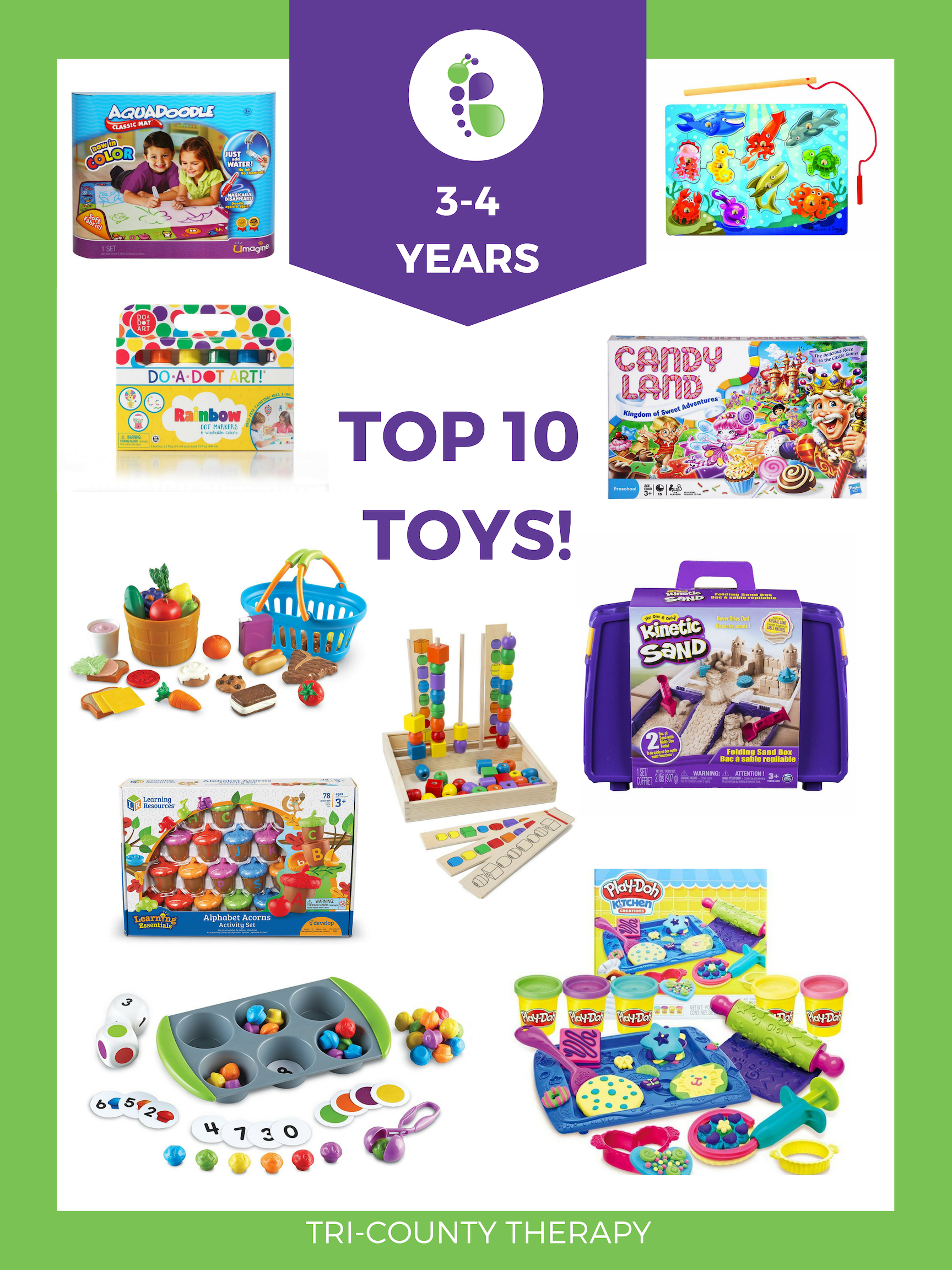 Tri County Therapy, three year old, four year old, Favorite Toys, Top Toy Picks, Child's Toy, Therapy Toy, Greenville, Charleston, Ladson, Anderson, Pediatric Therapy, Child's Therapy