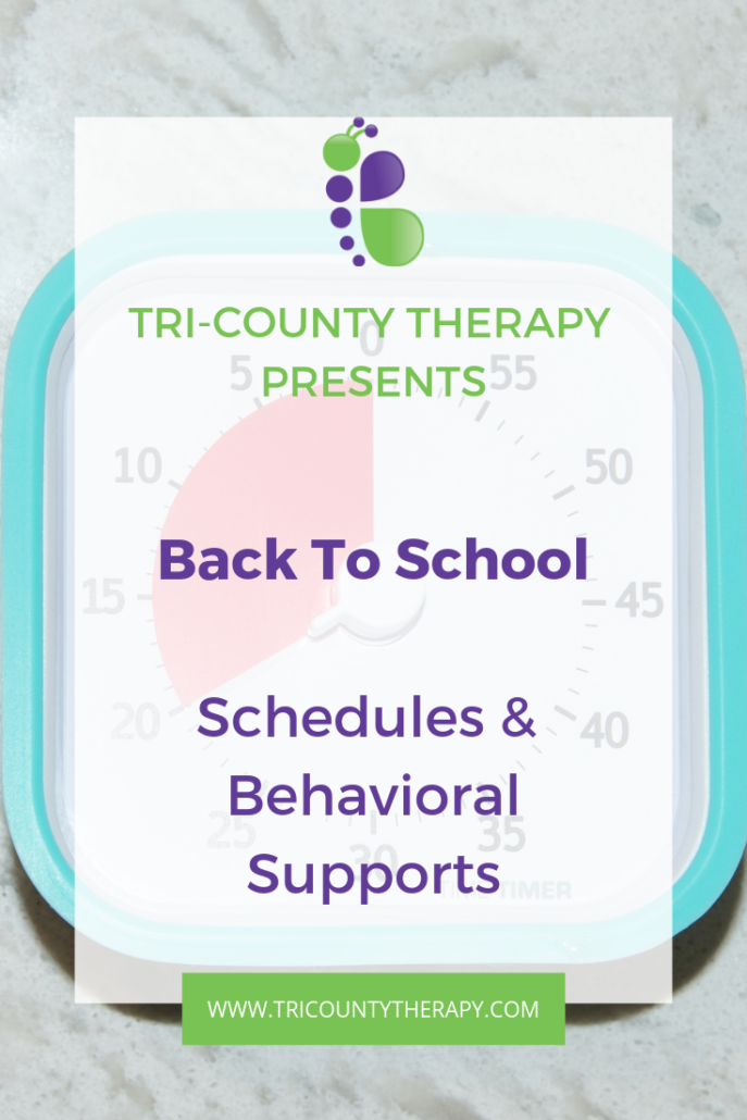 Back To School: Schedule & Behavioral Supports